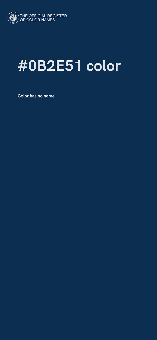 #0B2E51 color image
