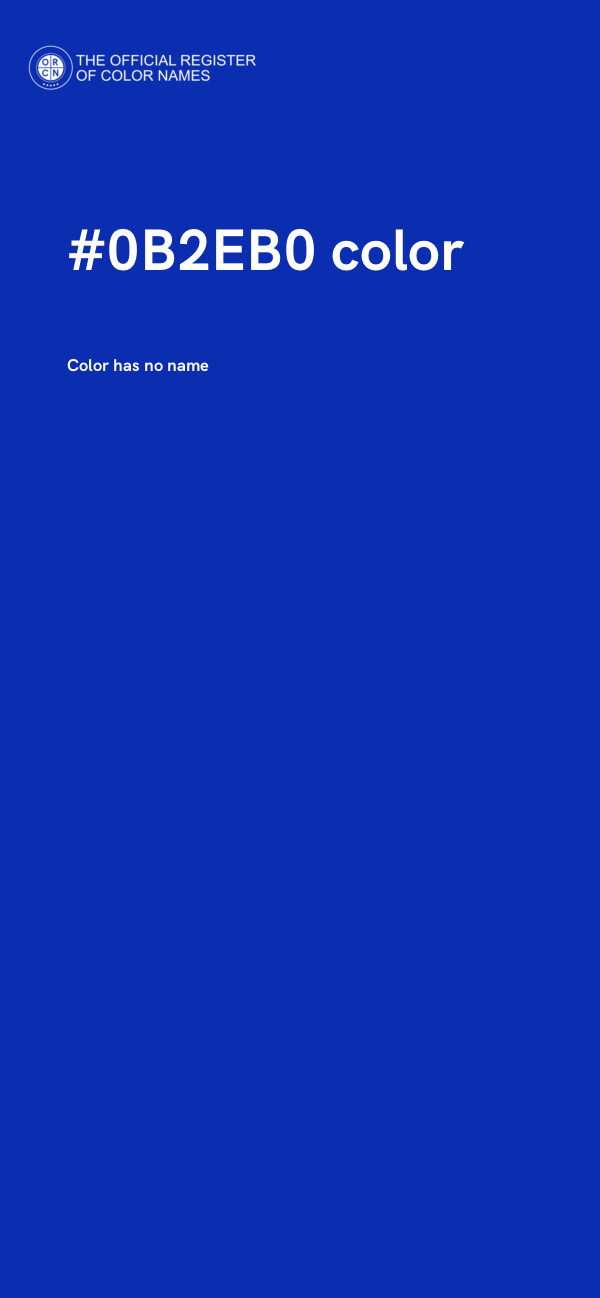 #0B2EB0 color image