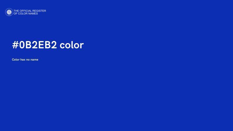 #0B2EB2 color image