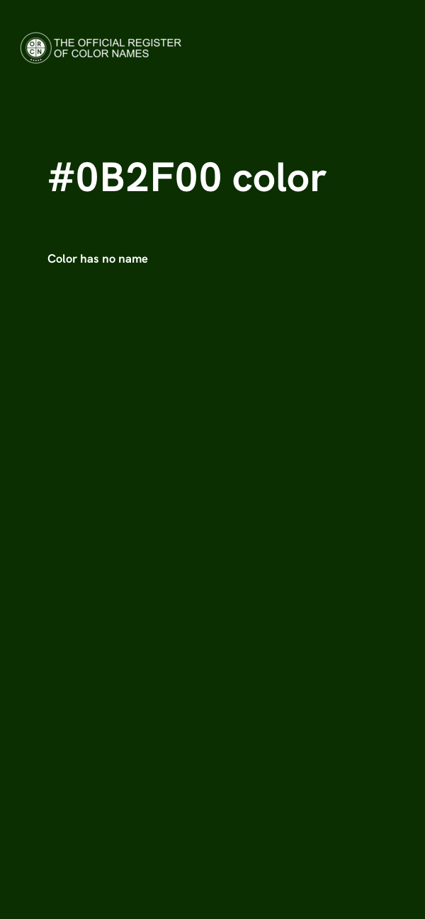 #0B2F00 color image