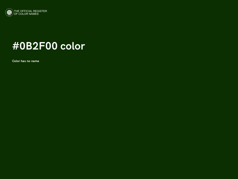 #0B2F00 color image