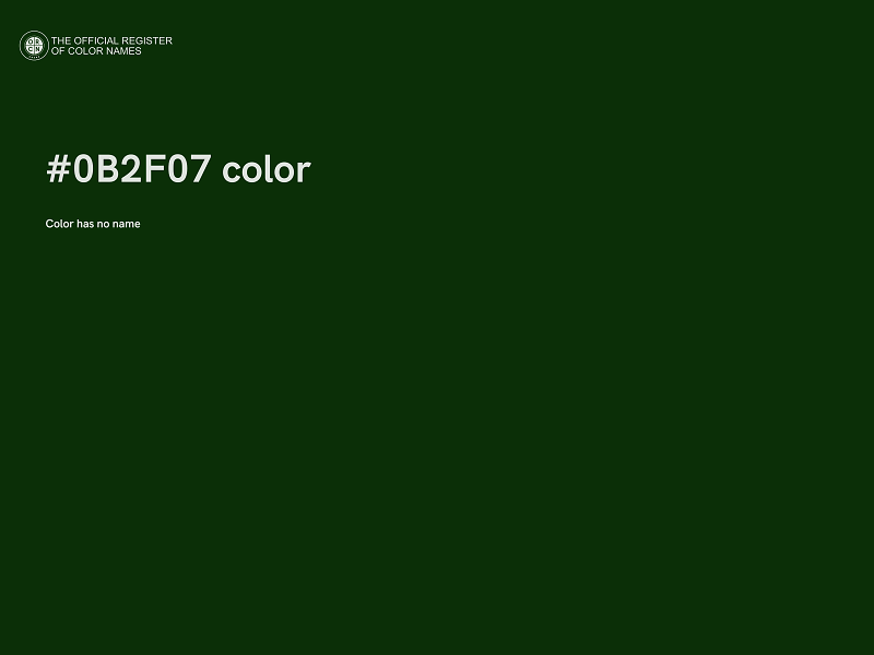 #0B2F07 color image