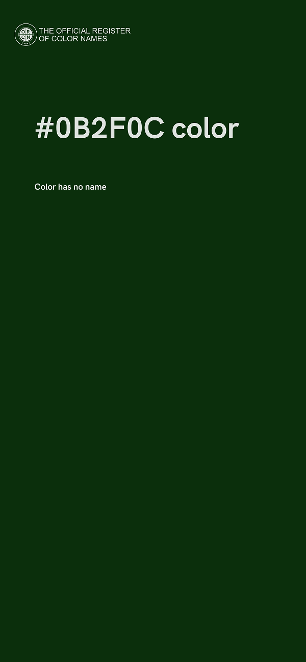 #0B2F0C color image