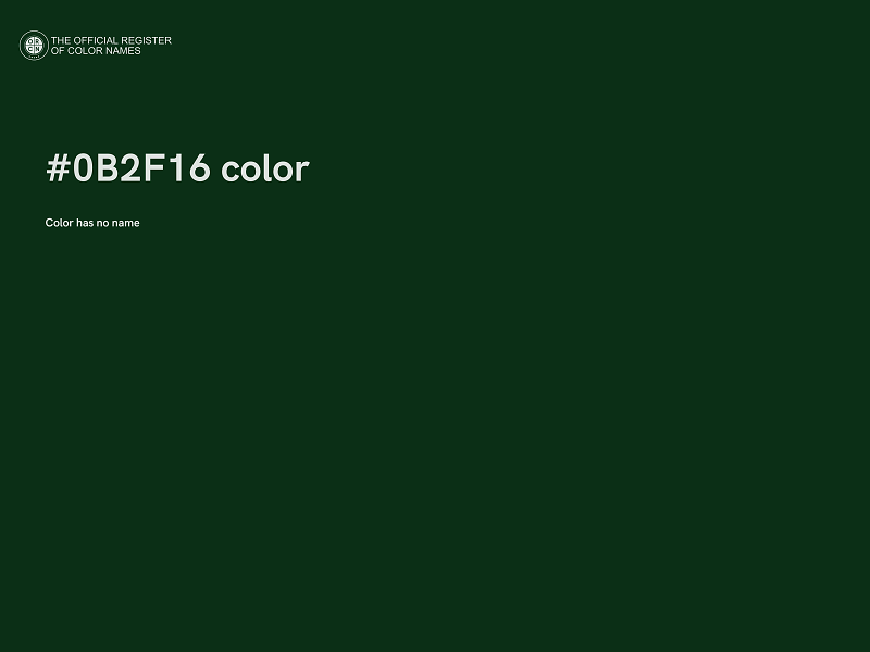 #0B2F16 color image