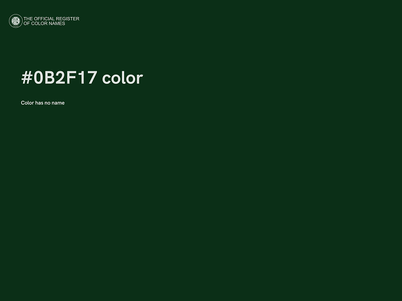 #0B2F17 color image