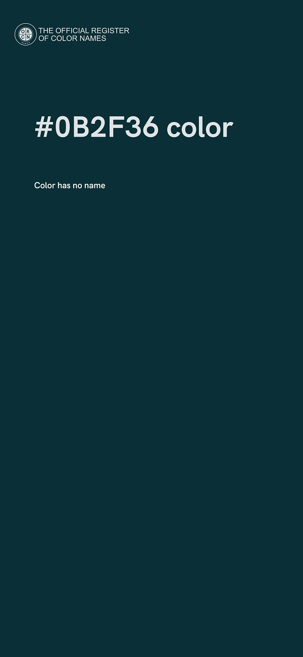 #0B2F36 color image