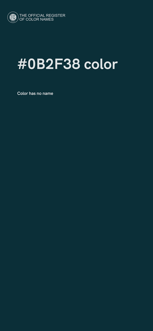 #0B2F38 color image