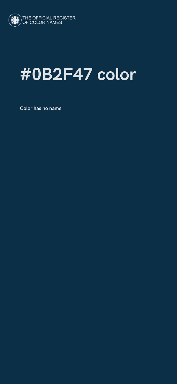 #0B2F47 color image