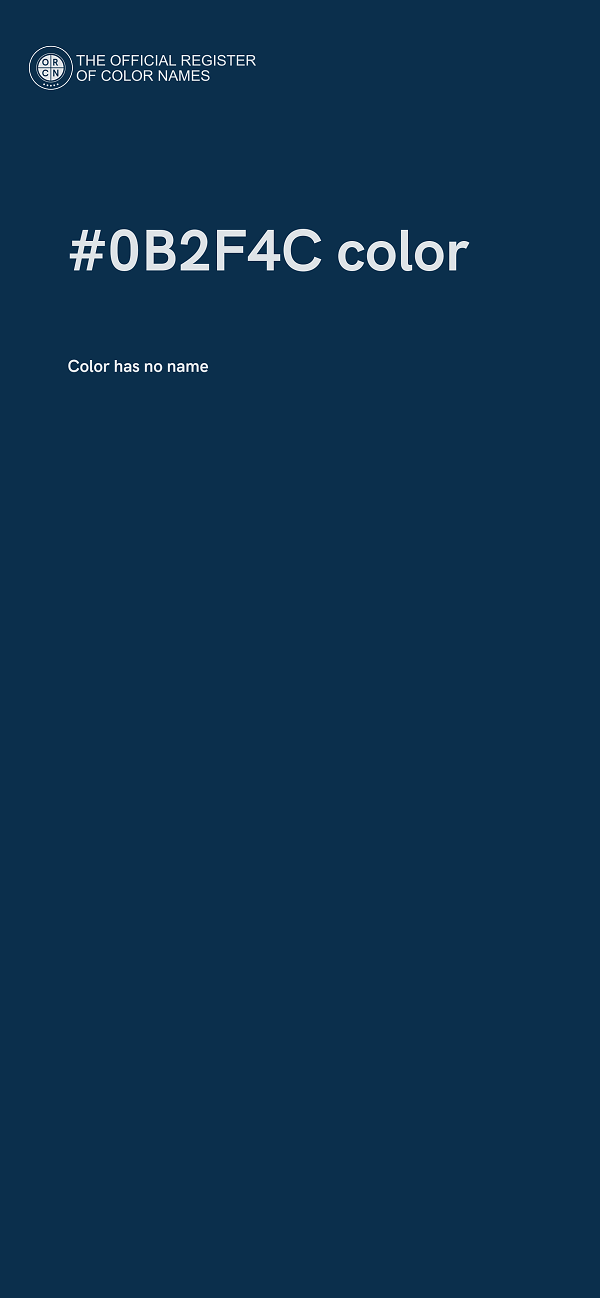 #0B2F4C color image