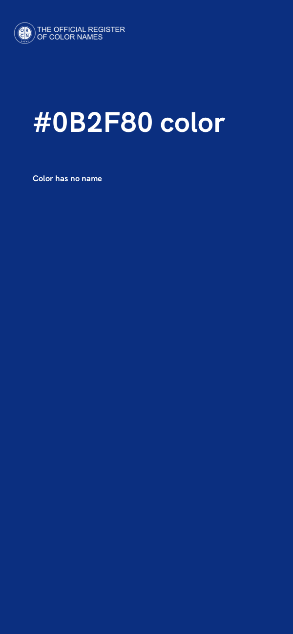 #0B2F80 color image