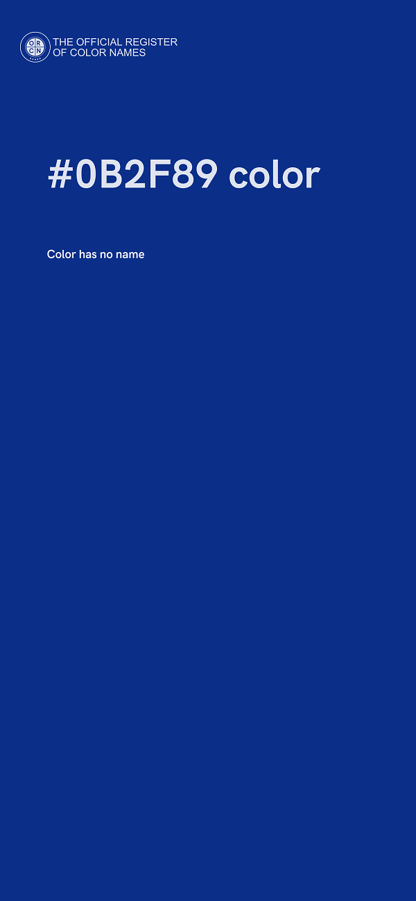 #0B2F89 color image