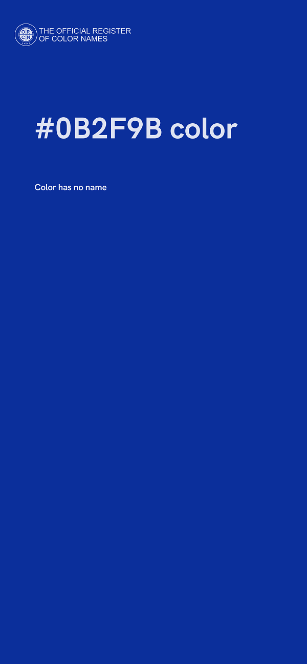 #0B2F9B color image