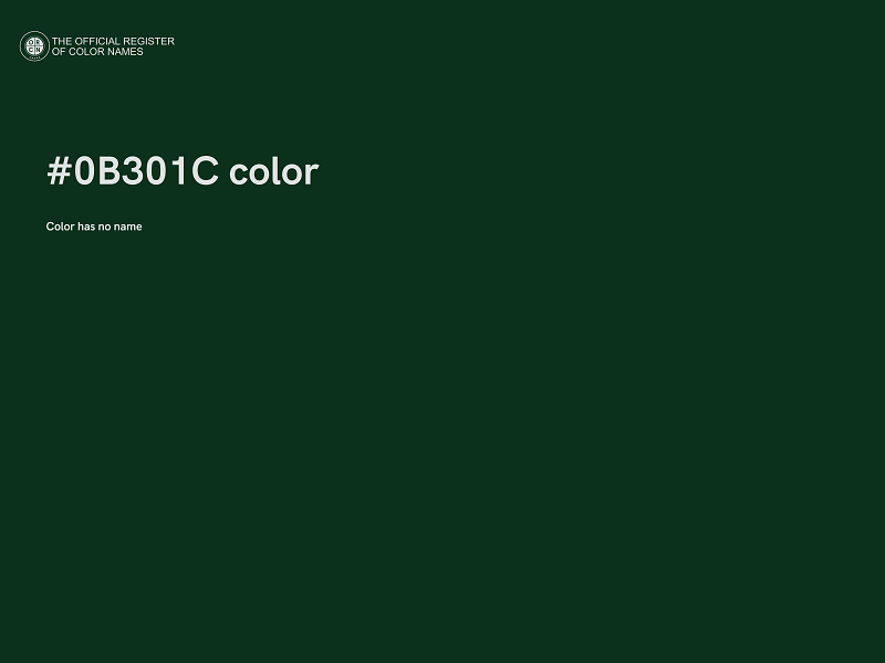 #0B301C color image