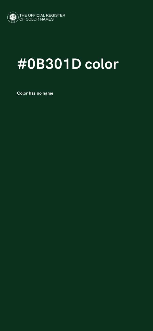 #0B301D color image