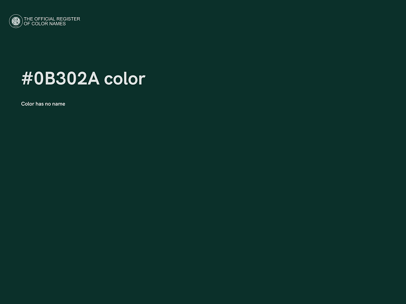 #0B302A color image