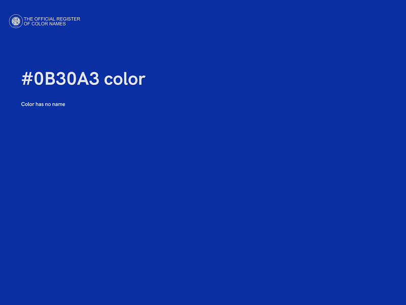 #0B30A3 color image