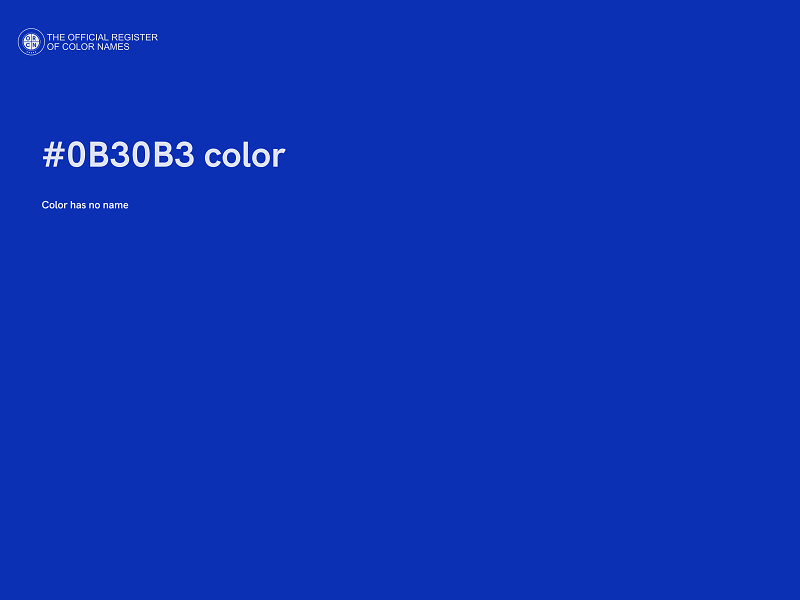 #0B30B3 color image