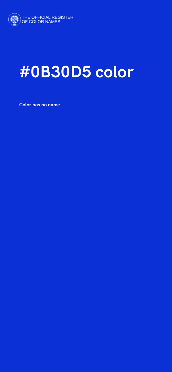#0B30D5 color image
