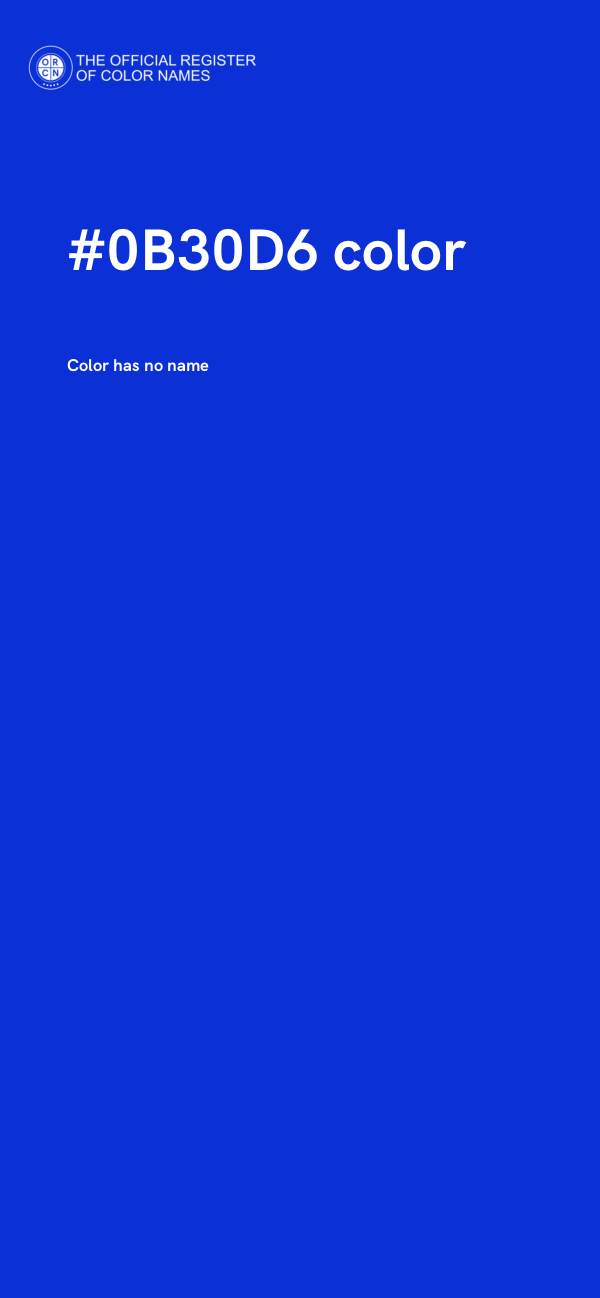 #0B30D6 color image