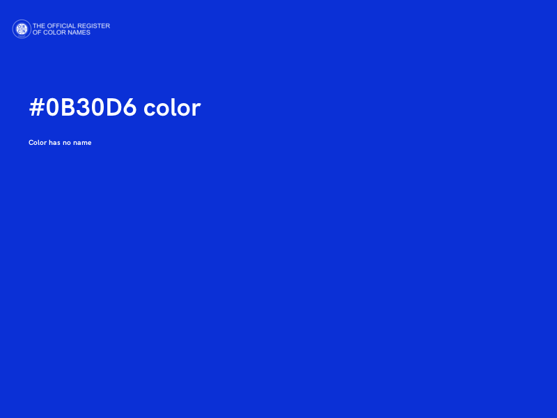 #0B30D6 color image