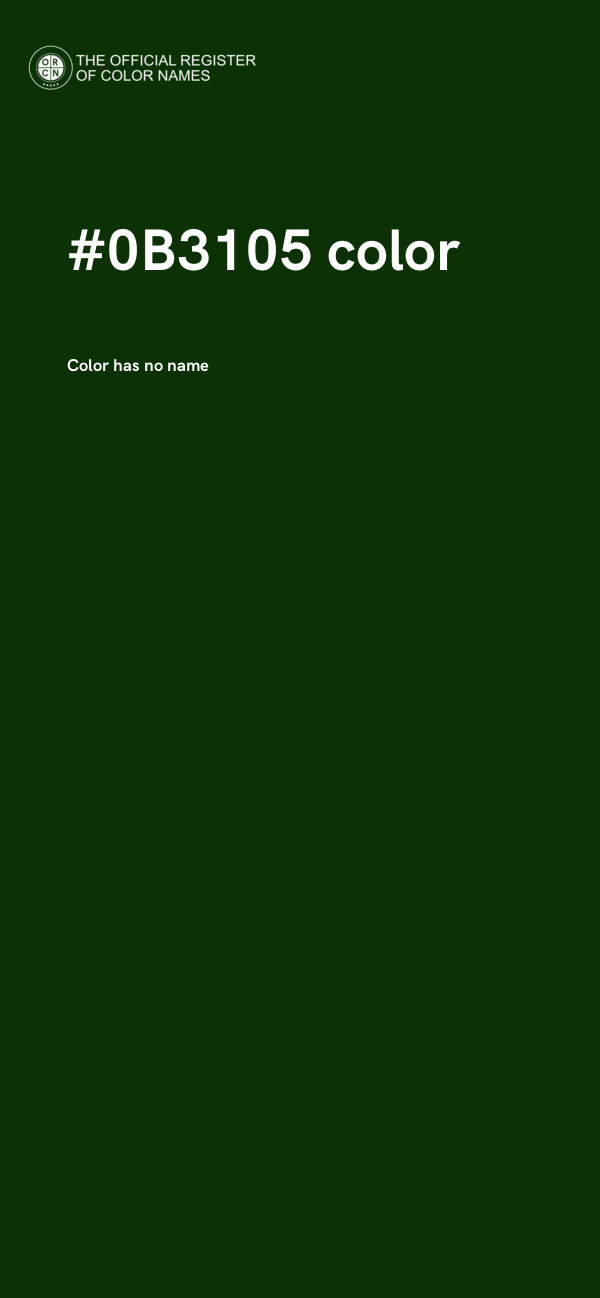 #0B3105 color image