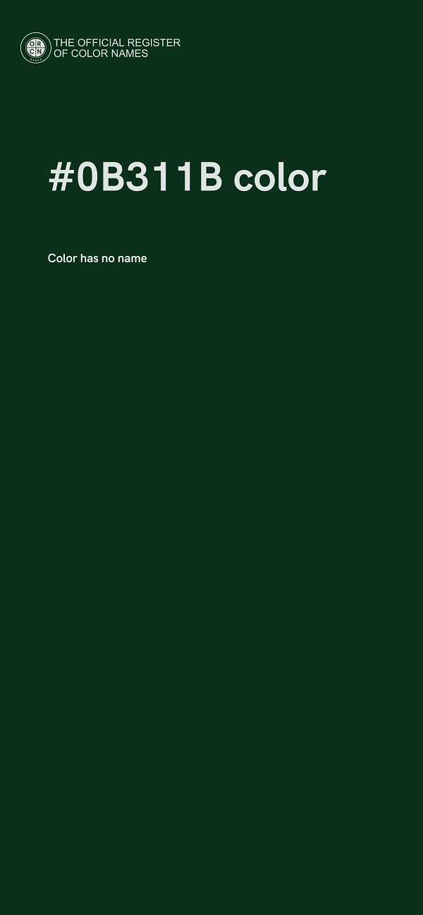 #0B311B color image
