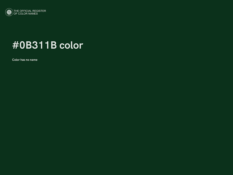 #0B311B color image