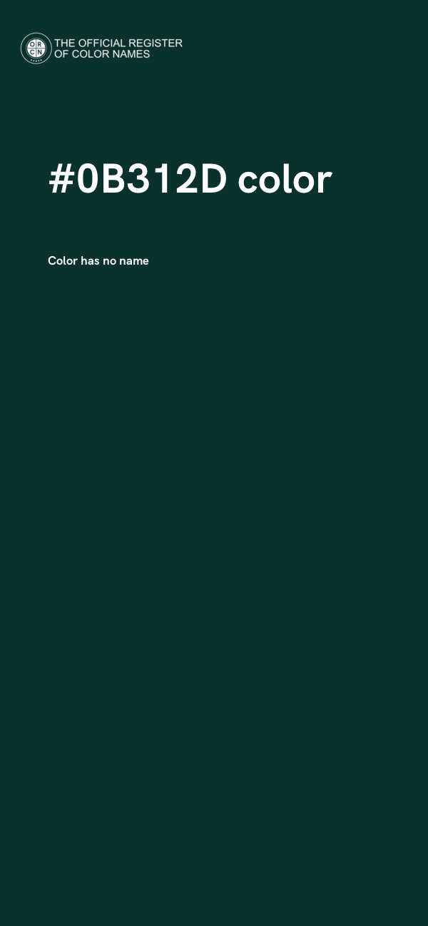 #0B312D color image