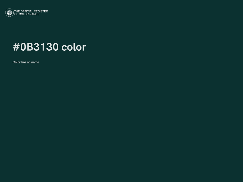 #0B3130 color image