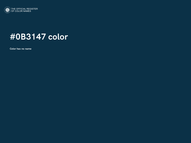 #0B3147 color image