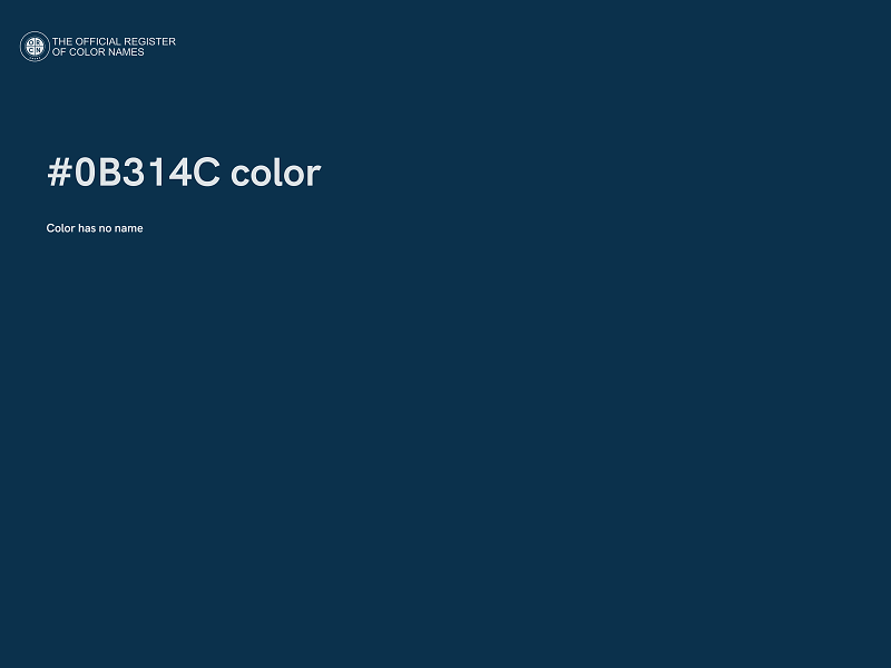 #0B314C color image