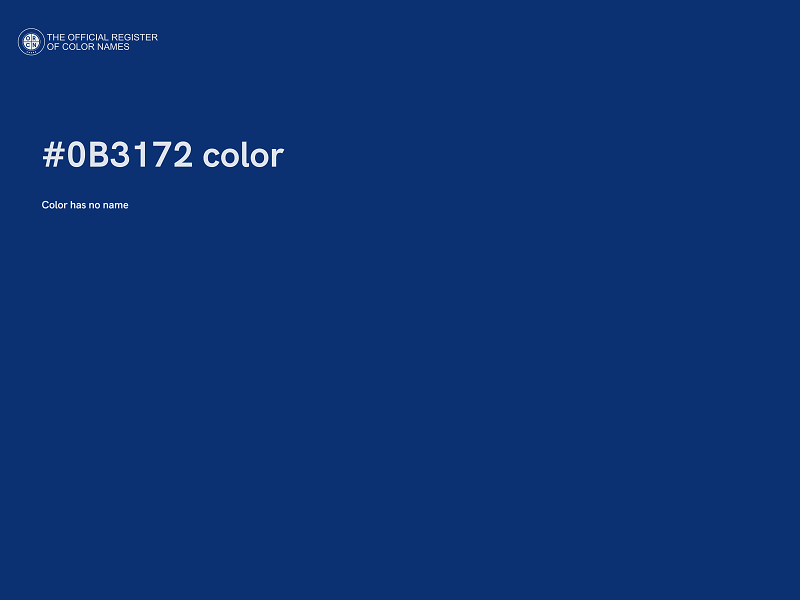 #0B3172 color image