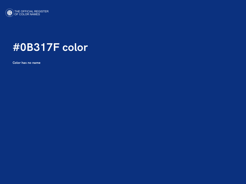 #0B317F color image