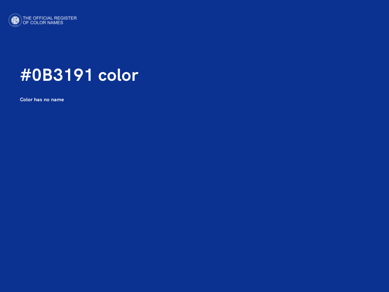 #0B3191 color image