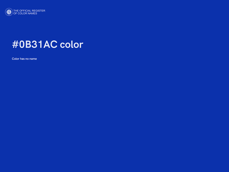 #0B31AC color image