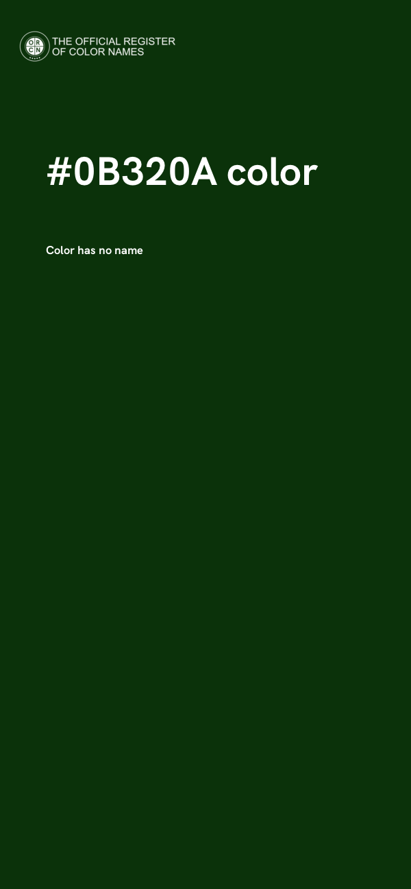 #0B320A color image