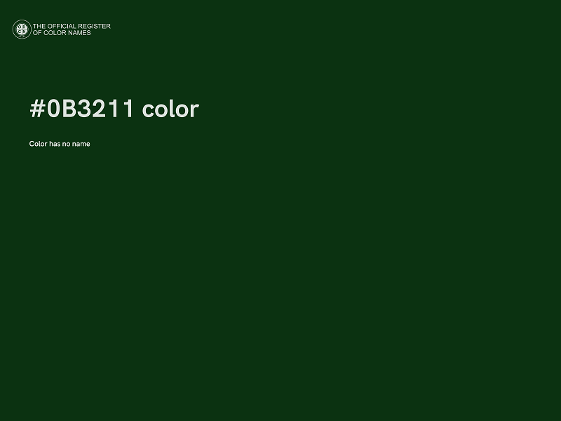 #0B3211 color image