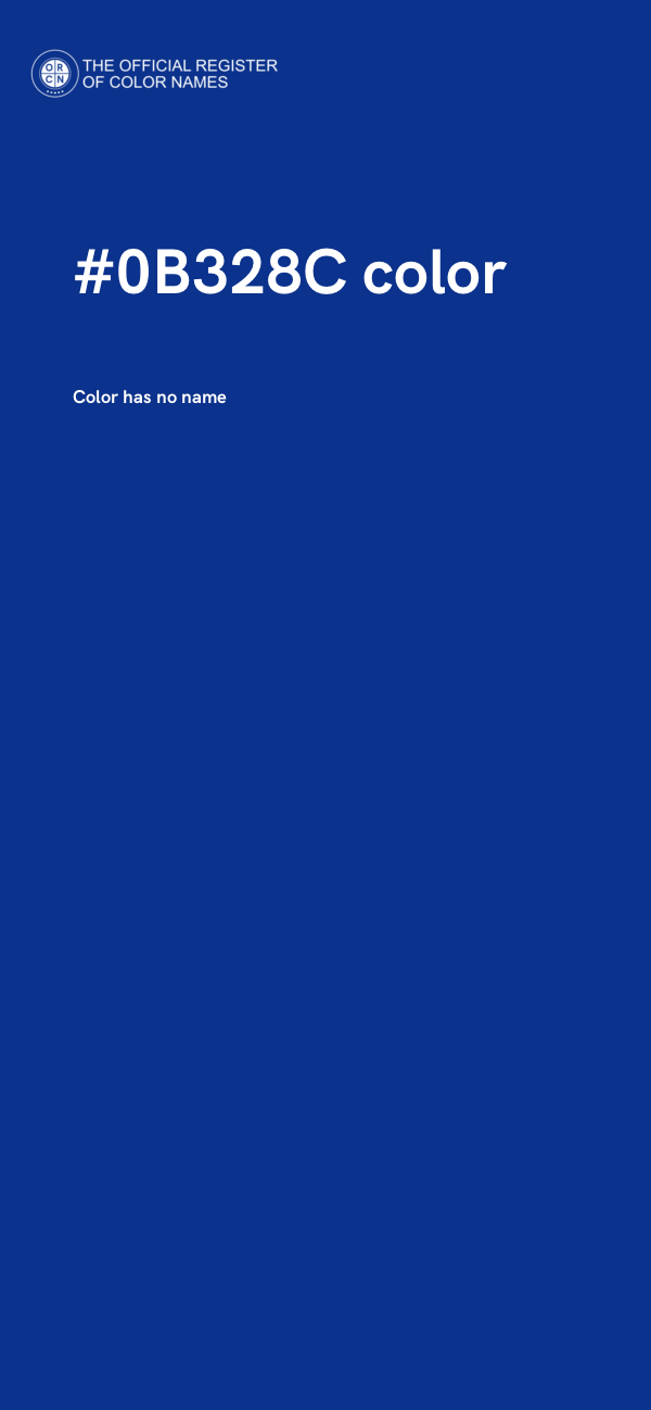 #0B328C color image