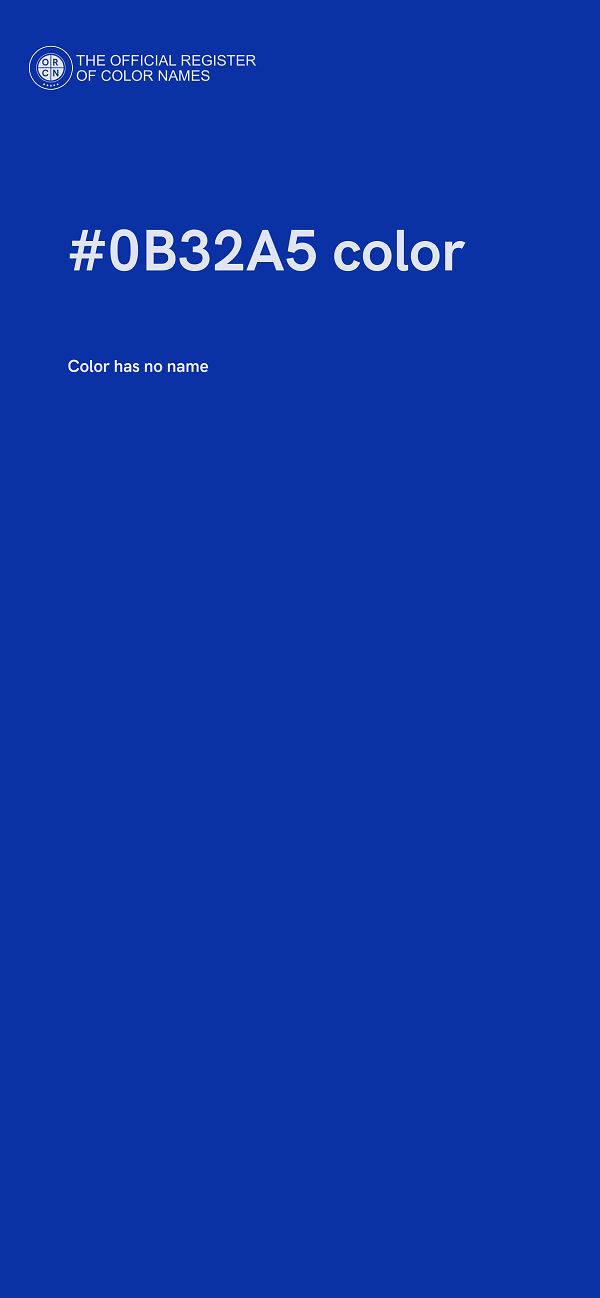 #0B32A5 color image