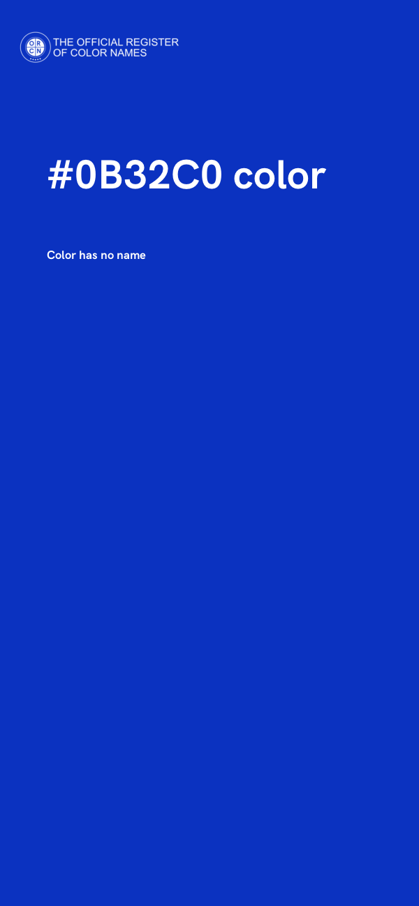 #0B32C0 color image