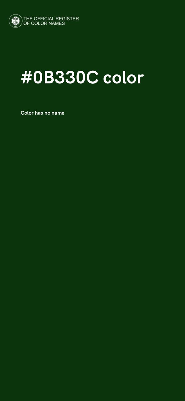 #0B330C color image