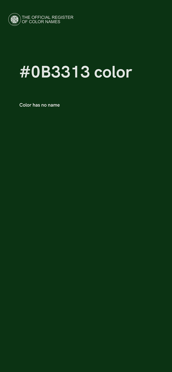 #0B3313 color image
