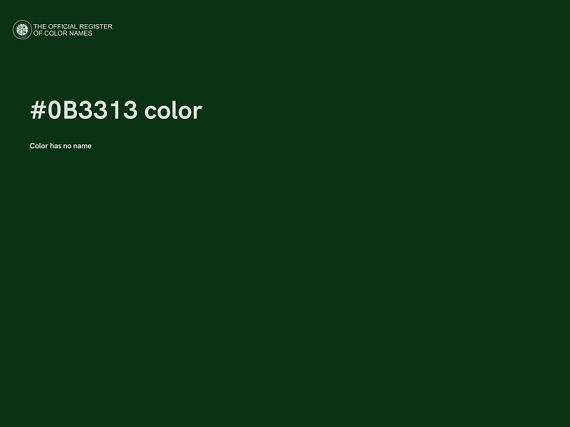 #0B3313 color image