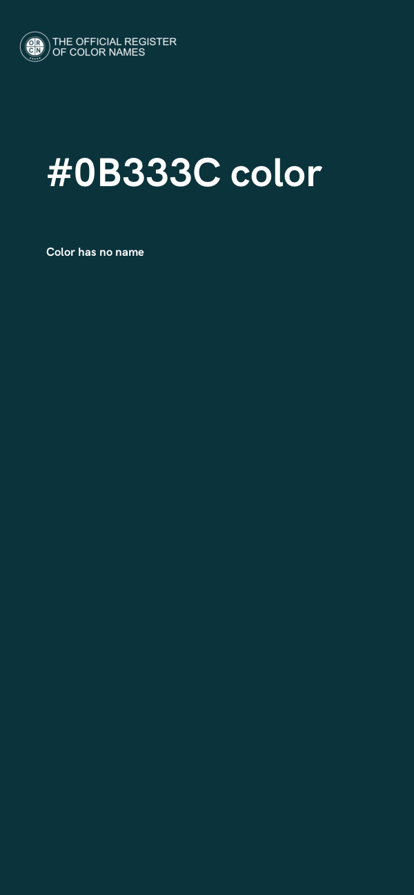 #0B333C color image