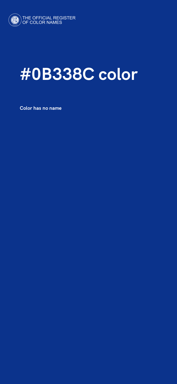 #0B338C color image