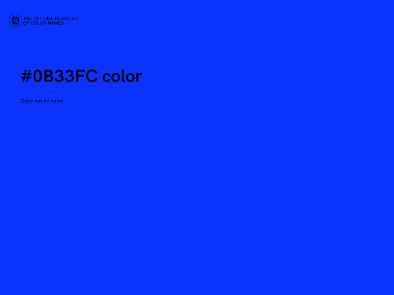 #0B33FC color image