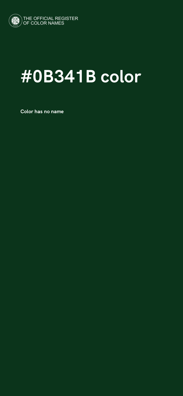 #0B341B color image