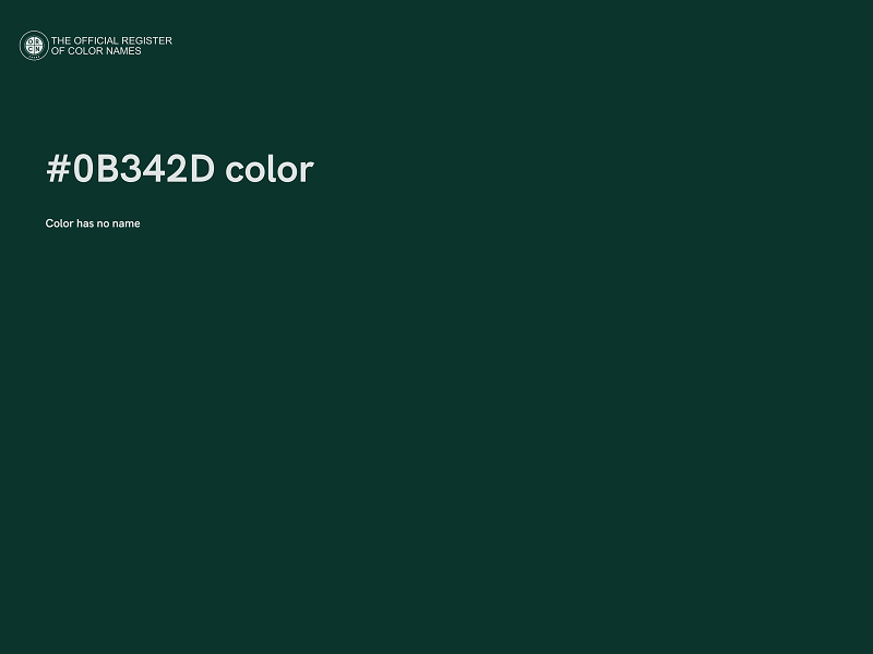 #0B342D color image