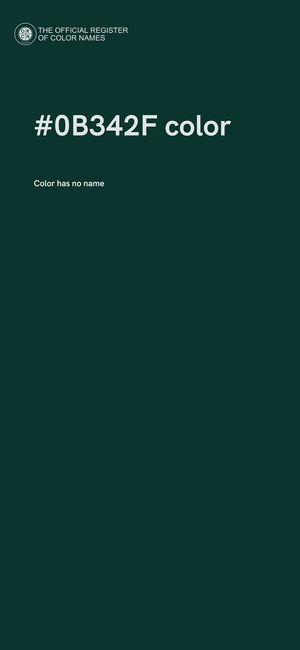 #0B342F color image