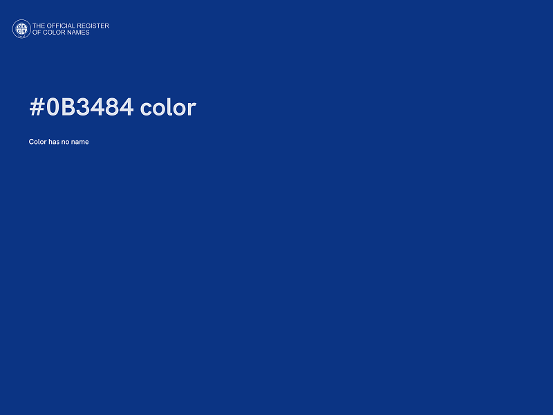 #0B3484 color image